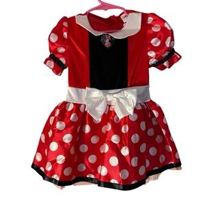 Disney Red and White Polka Dot Kids Costume Dress